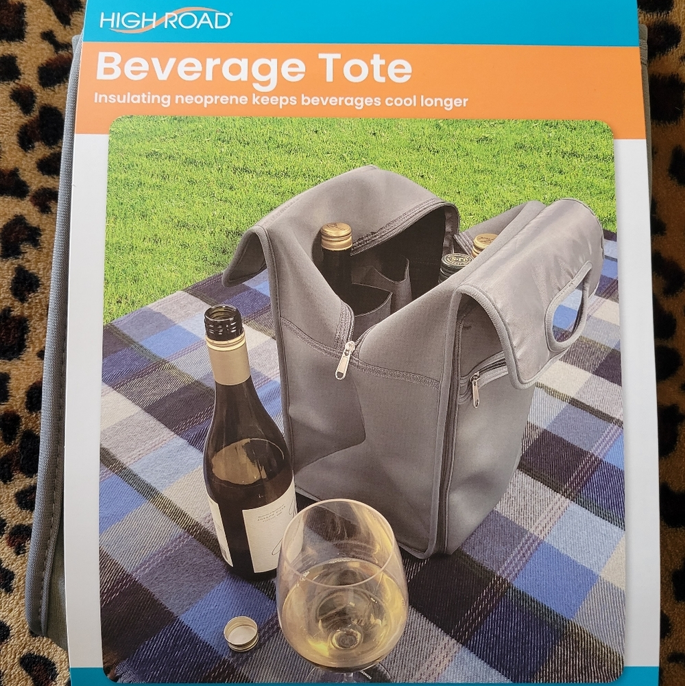 Insulated beverage tote